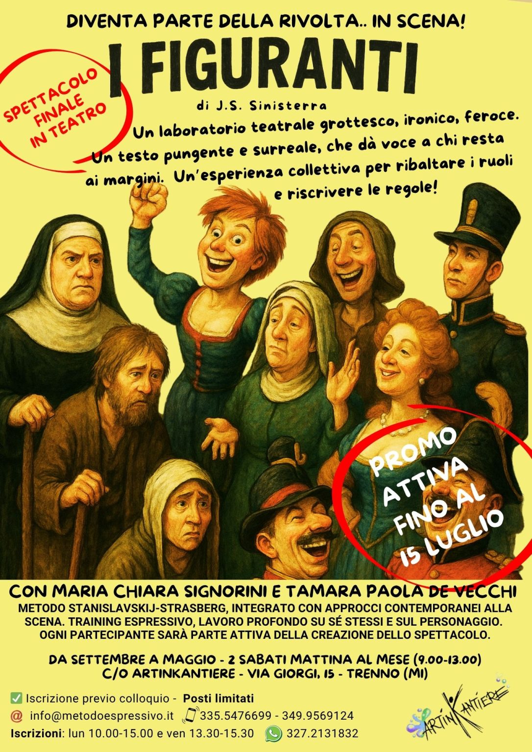 Diventa parte della rivolta. in scena. i figuranti di josé sanchis sinisterra un laboratorio teatrale grottesco, ironico, feroce. un testo pungente e surreale, che dà voce a chi resta ai margini. (1)