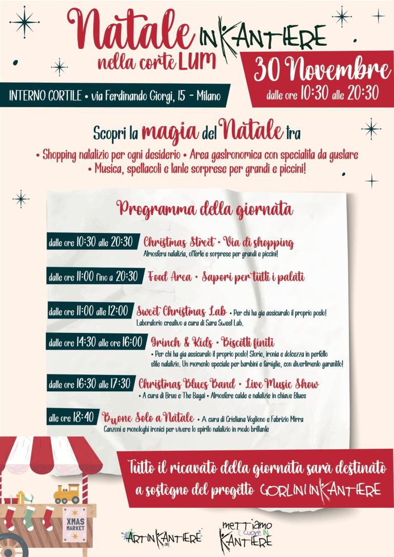 Natale in Kantiere nella corte Lum